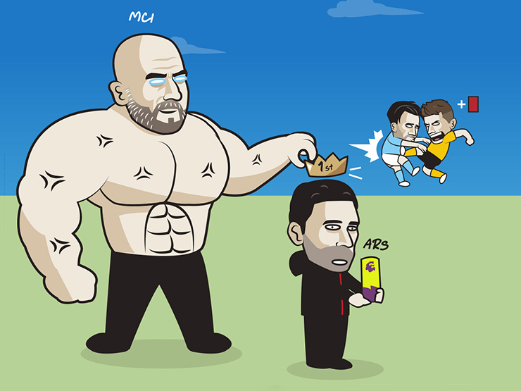 Tranh vui - Ảnh chế: "Quái vật" Haaland tiếp tục nổ súng, Man City tạm chiếm ngôi đầu