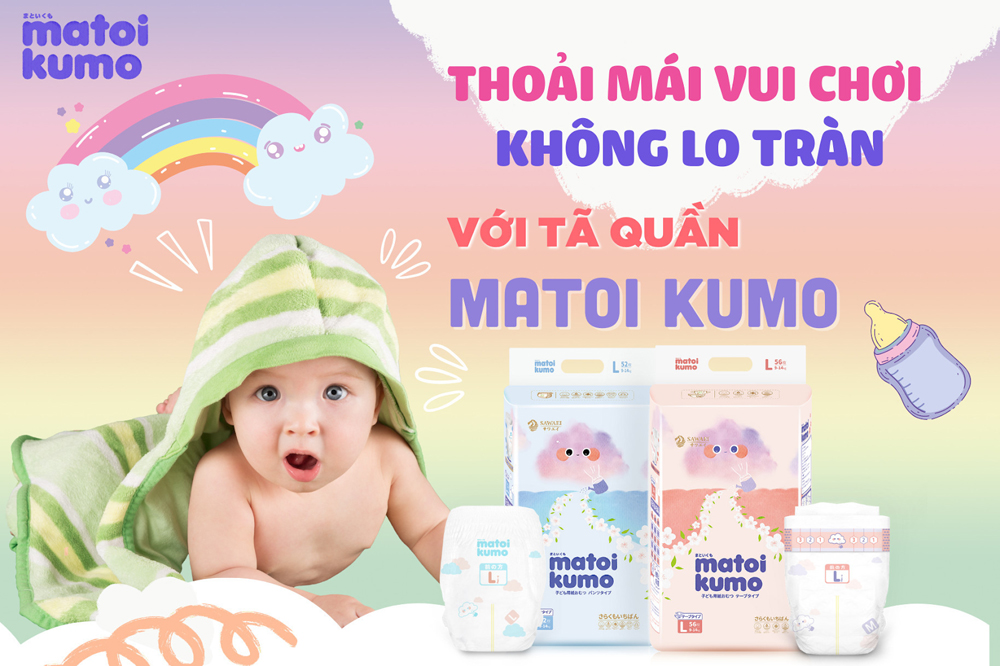 Matoi Kumo: thương hiệu bỉm xuất xứ Nhật Bản được các bậc phụ huynh trẻ yêu thích - 1