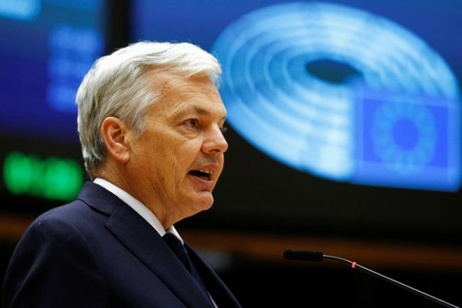 Ủy viên châu Âu về Tư pháp Didier Reynders. Ảnh: Reuters