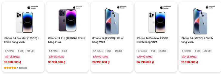 When will iPhone 14 VN/A go on sale in Vietnam?  - 3