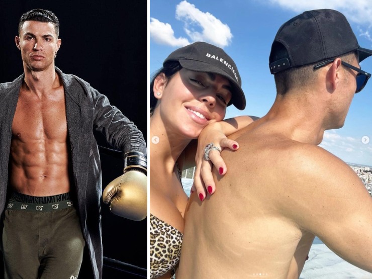 Bóng đá - Ronaldo hóa võ sĩ cực "ngầu", được bạn gái hot girl âu yếm ở hồ bơi