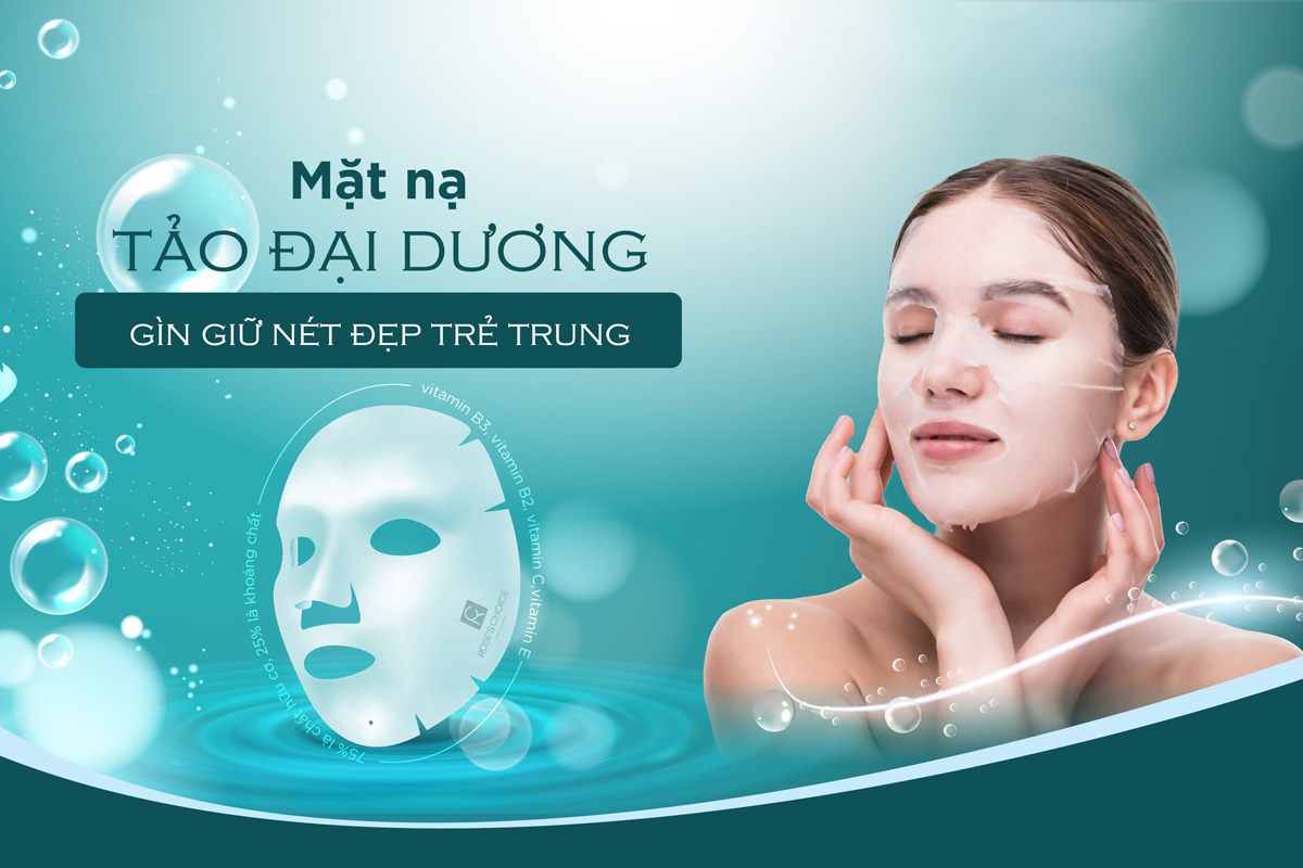 Mặt nạ tảo đại dương là món quà làm đẹp chứa tinh chất quý từ thiên nhiên