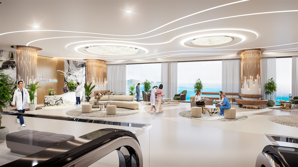 Trung tâm AAA Intelligent Health là tiện ích dẫn đầu trong hơn 30 tiện ích chăm sóc sức khỏe và tái tạo năng lượng của dự án