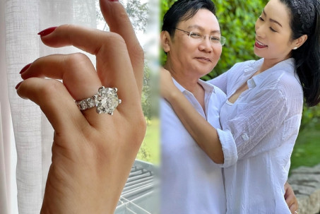 "Á hậu được chồng tặng biệt thự 200m2" khoe nhẫn kim cương "siêu to" nhân dịp đặc biệt