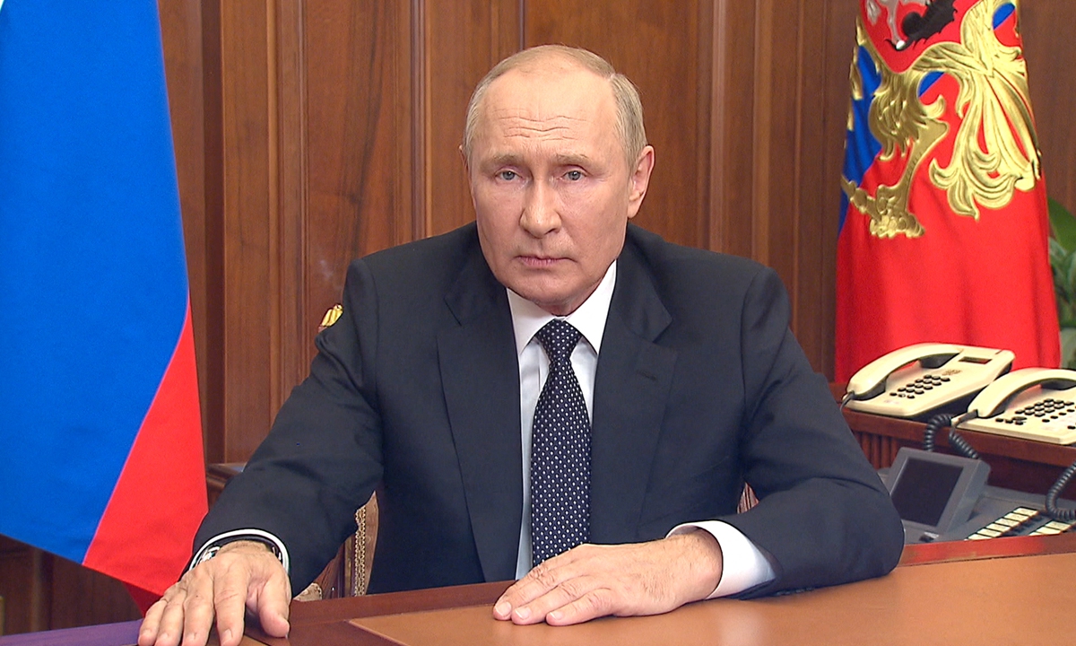 Tổng thống Nga Vladimir Putin phát biểu ngày 21/9.