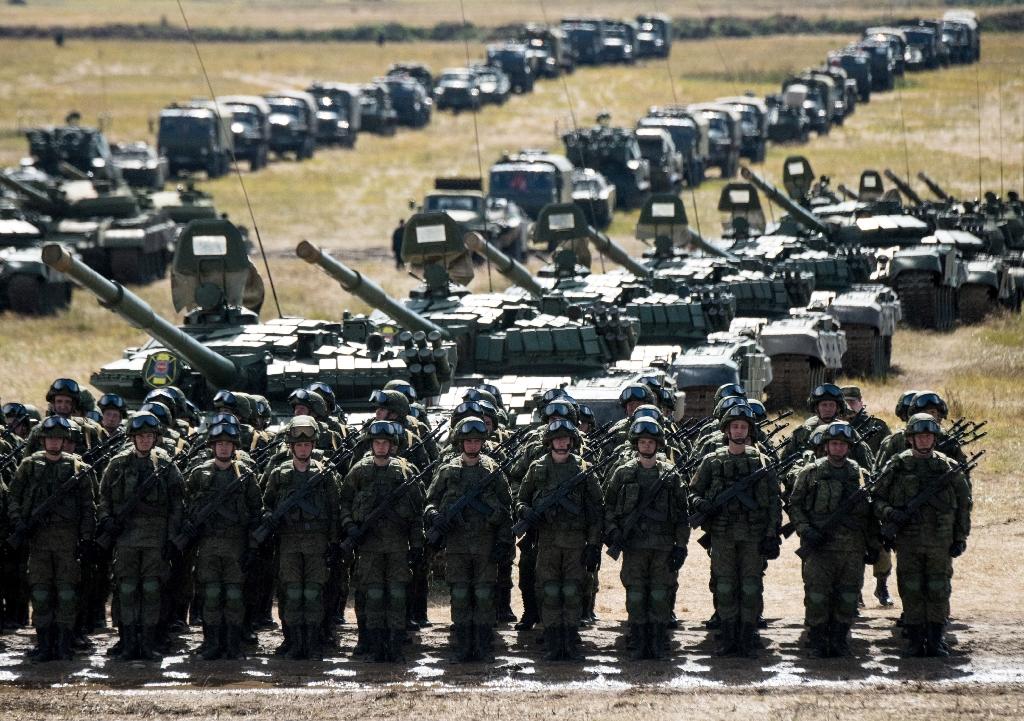 Binh sĩ Nga tham gia tập trận quân sự (ảnh: RT)