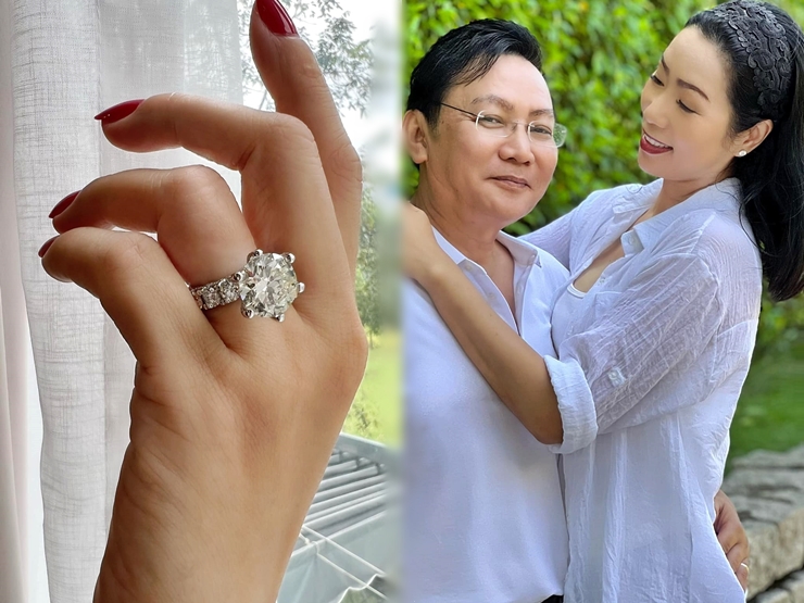Đời sống Showbiz - "Á hậu được chồng tặng biệt thự 200m2" khoe nhẫn kim cương "siêu to" nhân dịp đặc biệt