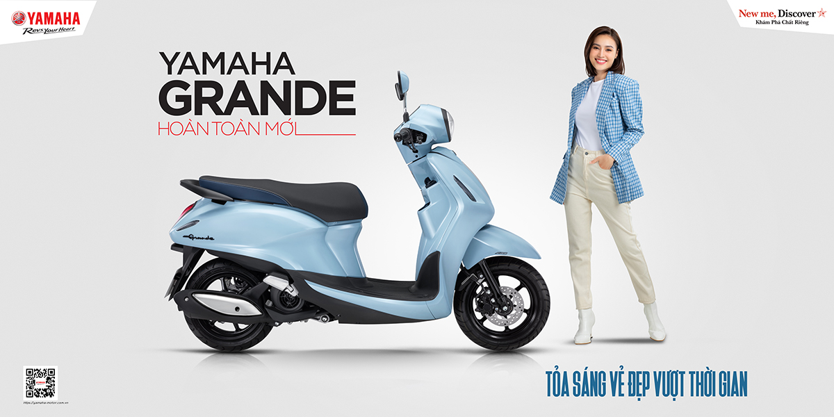 Yamaha khuấy động thị trường với mẫu xe tay ga Grande Hybrid hoàn toàn mới - 1