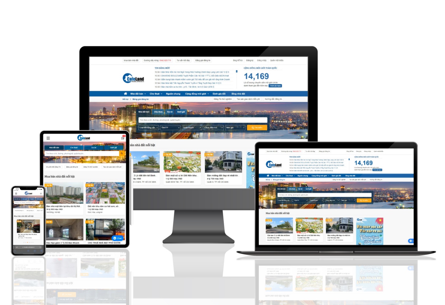Nhà đất CafeLand ra mắt giao diện mới