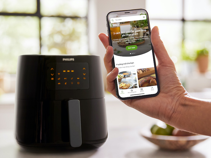 Thời trang Hi-tech - Lần đầu tiên xuất hiện nồi chiên không dầu thông minh giúp nấu ăn qua... Internet