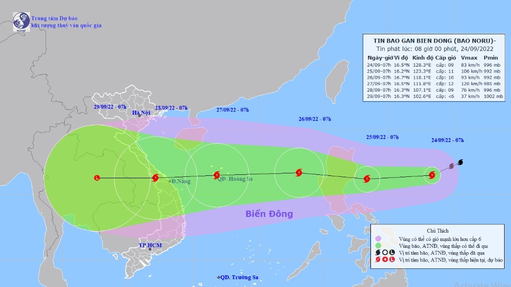 Bão mạnh Noru hướng vào miền Trung, Tổng cục Phòng chống thiên tai yêu cầu chuẩn bị ứng phó - 1