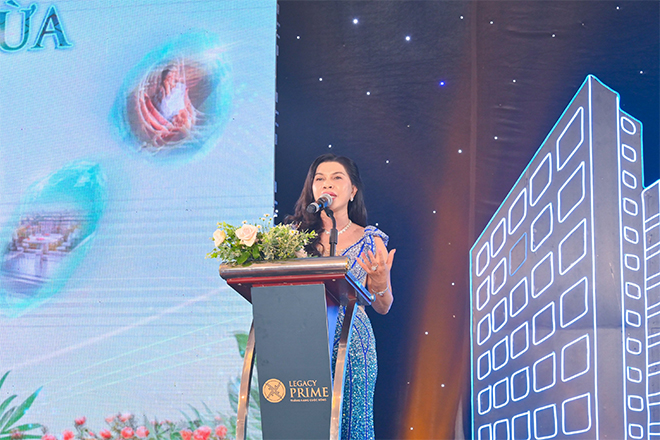 Bà Đặng Thị Kim Oanh - Chủ tịch HĐQT kiêm Tổng Giám đốc Kim Oanh Group chia sẻ cơ hội an cư và đầu tư hiếm có tại Legacy Prime