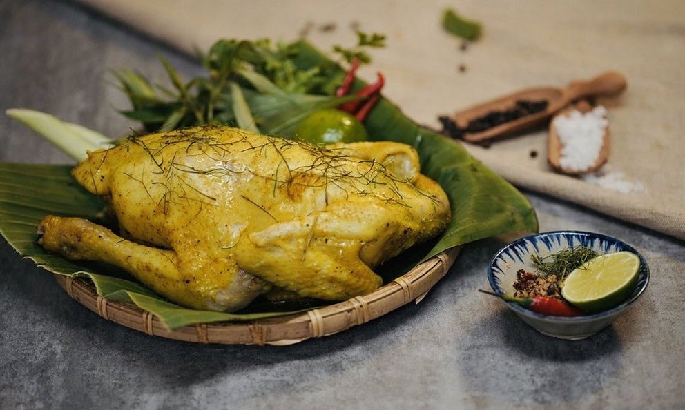 cách làm gà ủ muối