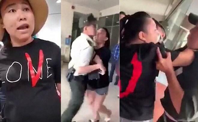 Hình ảnh cựu nữ đại úy công an từng gây rối ở sân bay Tân Sơn Nhất