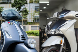 Xe máy - Xe đạp - 2 xe tay ga máy cực bốc nhưng rất êm ái, giá cũng êm chẳng kém tại VN