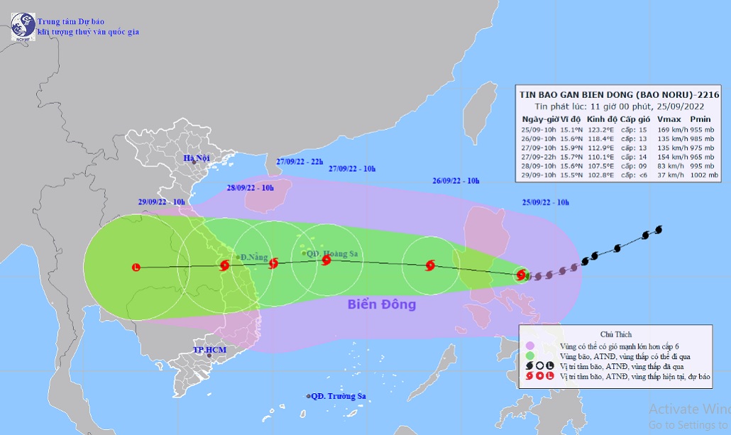 Bão Noru tăng gần gấp đôi sức mạnh trong 42 giờ, chuẩn bị vào Biển Đông - 1