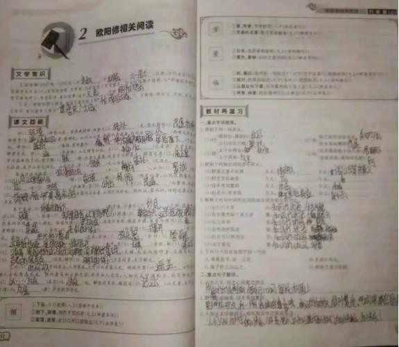 Cô gái gửi lại bài kiểm tra đã hoàn thành cho anh Xu. Ảnh: Weixin