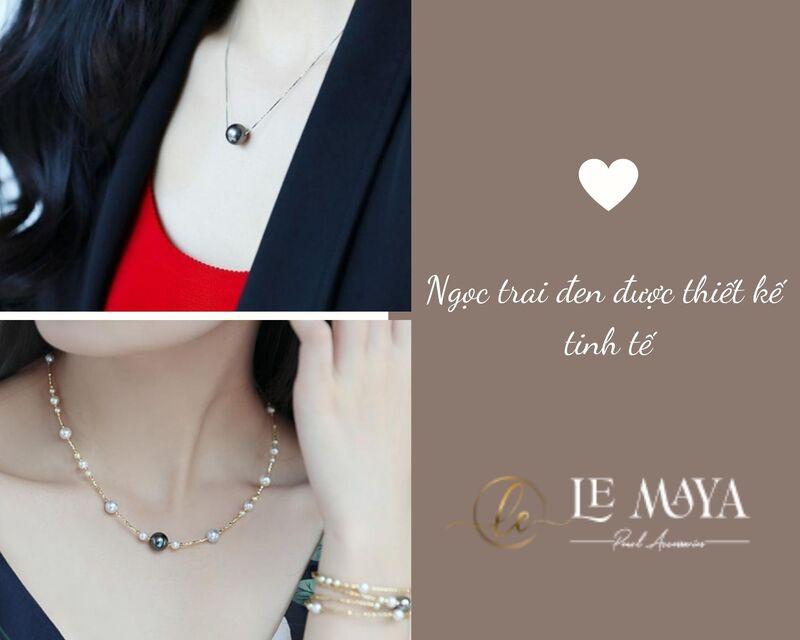 Rất nhiều người ưa chuộng mẫu vòng cổ ngọc trai đen sang trọng