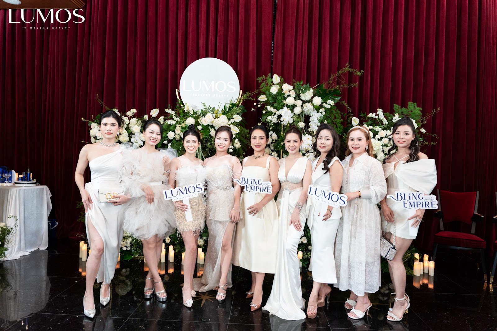 Ban lãnh đạo cùng các Boss thương hiệu Lumos Cosmetics