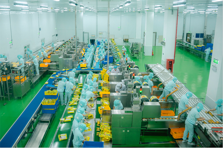 Dây chuyền sản xuất hiện đại của Want Want