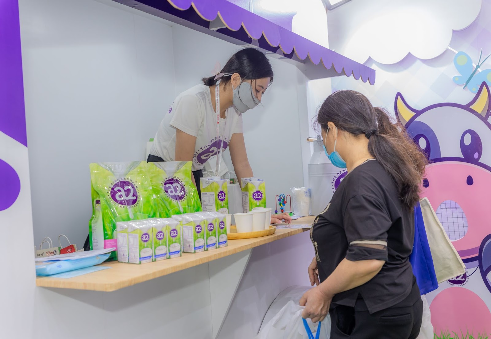 Trải nghiệm sữa a2 miễn phí tại gian hàng sữa a2 Milk chính hãng từ Úc