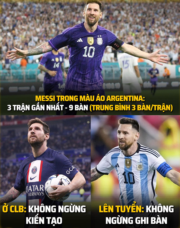 Messi đang có phong độ cực cao từ CLB đến đội tuyển quốc gia.
