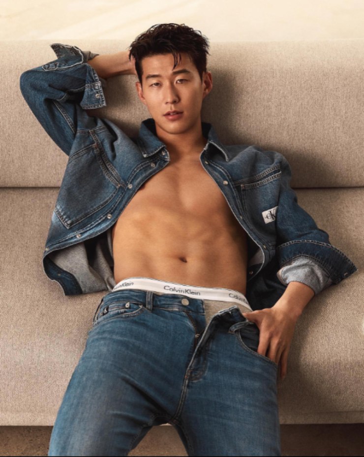 Hình ảnh nam tính của Son Heung Min&nbsp;trong chiến dịch quảng bá cho một hãng đồ lót danh tiếng