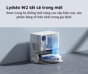 Xiaomi Lydsto W2- Robot hút bụi lau nhà tự động giặt giẻ nói tiếng Việt - 2