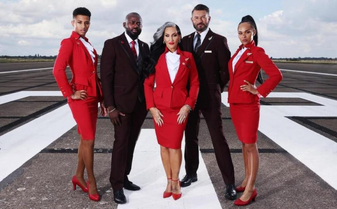 Đồng phục mới của hãng hàng không Virgin Atlantic. Ảnh: THE TELEGRAPH