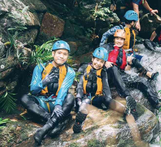Canyoning khá phổ biến ở Hong Kong, dành cho những người ưa mạo hiểm, thử thách. Ảnh: @wildonhk.