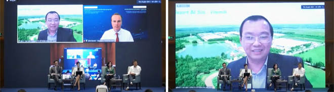 Ông Lê Thành Liêm, đại diện Vinamilk tham gia tham luận tại Hội thảo "Chuyển đổi tư duy và hệ thống để tối ưu hóa quản trị Doanh nghiệp bền vững"