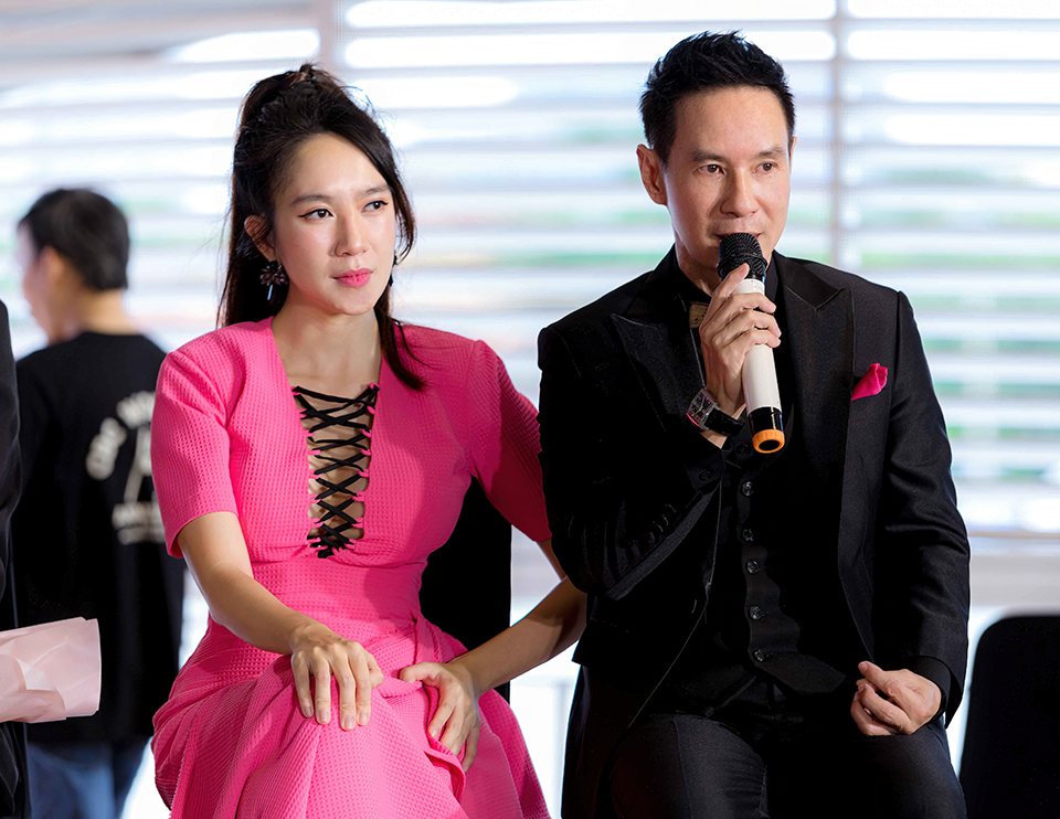 Vợ chồng Lý Hải - Minh Hà trong buổi công bố "Lật mặt 6"