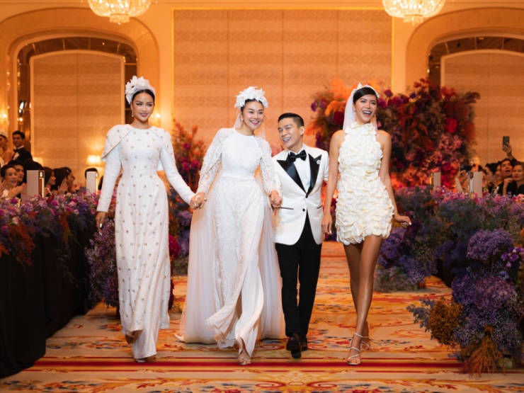 Thời trang - Thanh Hằng hoá cô dâu xinh đẹp trong thiết kế của Adrian Anh Tuấn