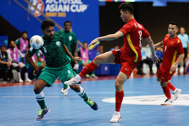 ĐT Futsal Việt Nam thi đấu tốt trong hiệp một