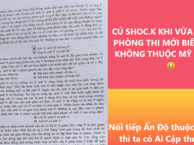 Giáo dục - du học - Những tình huống "miệng cười tim đau" của teen 2K5 khi làm bài thi tốt nghiệp