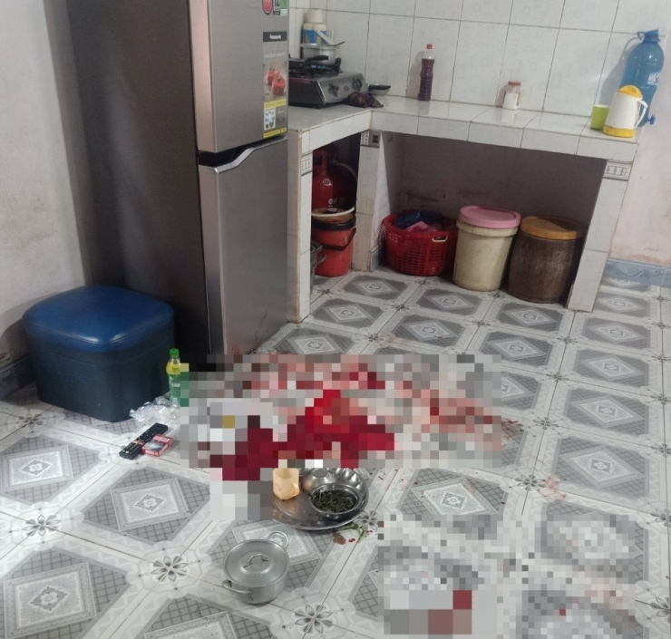 Hiện trường vụ án mạng. Ảnh: DT