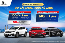 Honda Việt Nam ưu đãi hấp dẫn cho khách hàng mua xe CR-V, Civic, Accord trong tháng 7
