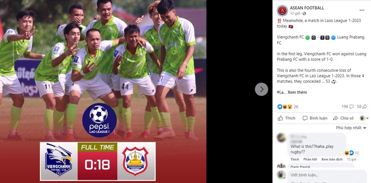 Kết quả của trận đấu gây bất ngờ với người hâm mộ bóng đá châu Á