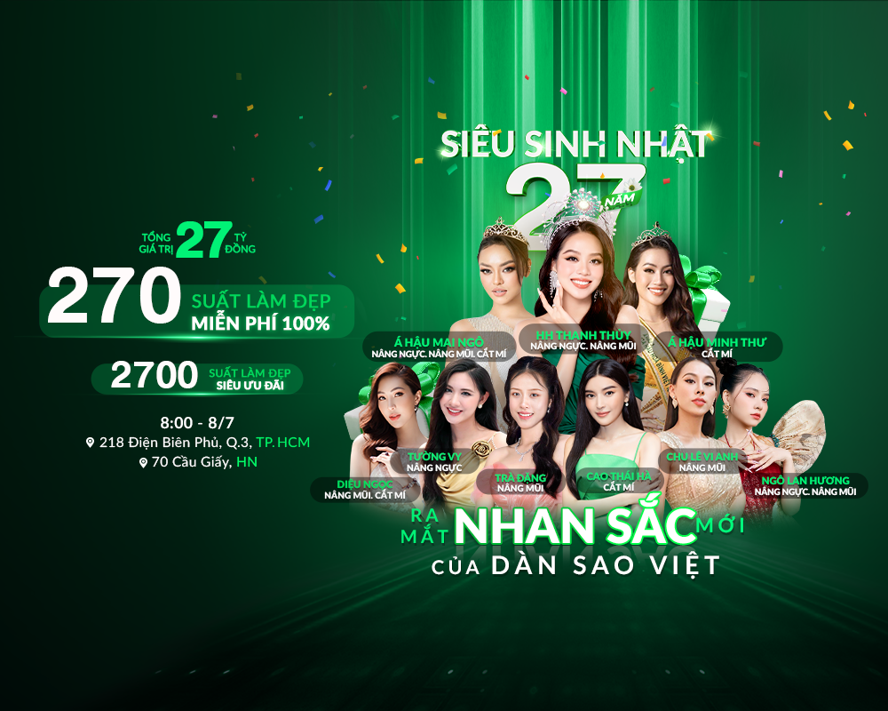 Thu Cúc dành tặng 270 suất làm đẹp miễn phí dành cho khách hàng