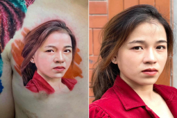 Bạn trẻ - Cuộc sống - Lén đi xăm chân dung vợ lên ngực, chàng trai bất ngờ trước phản ứng của vợ