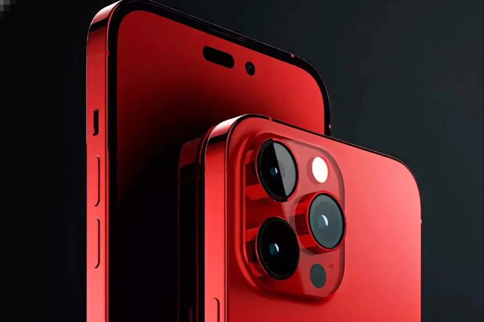 Ảnh concept iPhone 15 Pro màu đỏ.