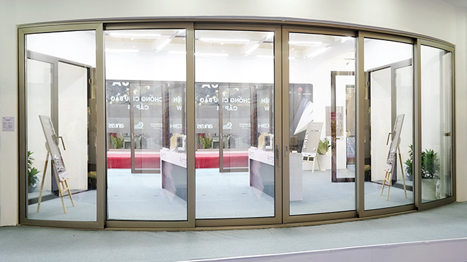 Bộ cửa lùa cong Xingfa hệ Class A