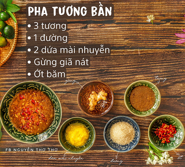 Nếu bạn không thích ăn ngọt thì có thể thay thế đường bằng 1 thìa mì chính (của Nhật), tương cũng rất ngon.
