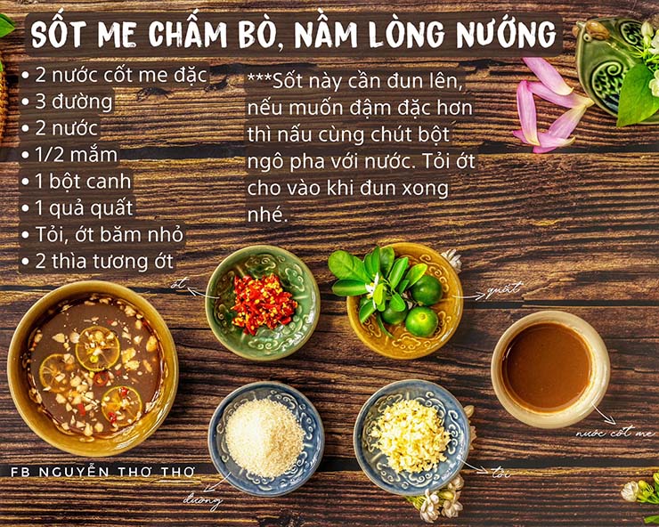 Me khô bạn có thể mua ở chợ hoặc trên mạng. Me khô ngâm với nước nóng cho tan rồi lọc lấy nước cốt để riêng. Loại nước sốt này cần phải đun sôi, nấu chín.
