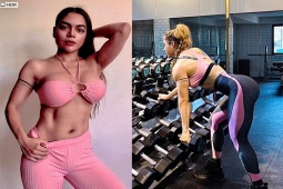 Thể thao - Hot girl Ri Trần 3 vòng nóng bỏng, "biến hình" thành nữ hoàng bikini thể hình