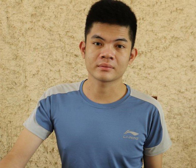 Đối tượng Linh tại cơ quan công an. Ảnh: Theo đài TH Nghệ An