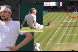 Thể thao - Pha bóng hay nhất năm ở Wimbledon: Bay người cứu bóng siêu tưởng