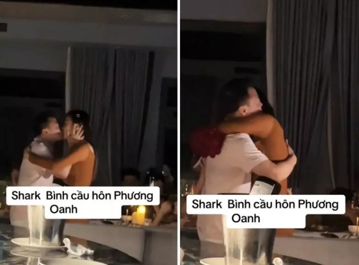 Khoảnh khắc hạnh phúc của Phương Oanh và Shark Bình