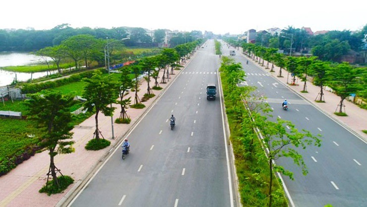 Các tuyến đường giao thông của huyện Gia Lâm được đầu tư và phát triển, mở rộng đưa lại bộ mặt khang trang.
