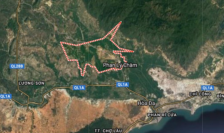 Địa giới hành chính xã Hải Ninh. Ảnh GOOGLE MAP.